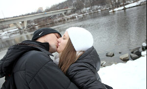 Amateur, Dehors, Baisers, Habillé