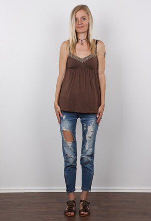 Amateur, Européennes, Blondes, Jeans, Habillé