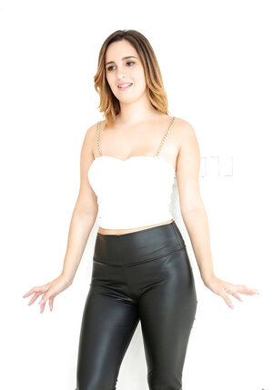 Adore craves for making love and not to waste time she gets naked to panties