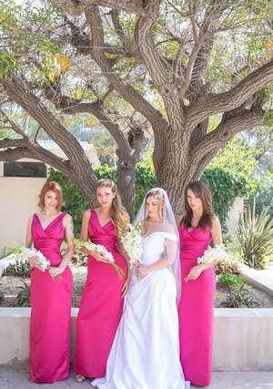 Broad in wedding dress and furthermore maids of honor enjoy having hot lesbian entertainment