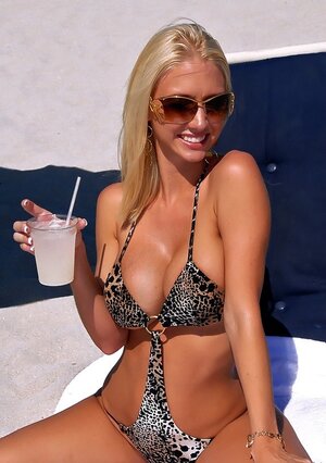 After relax on beach hot girlfriends return in hotel room to have fun with sextoy