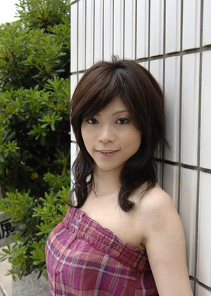 Japanese woman in checkered dress wears white panties that guys will see a lil bit