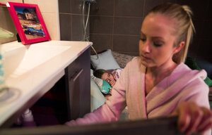 Teenager, Amateur, Blond, Bekleidet