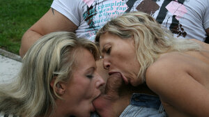 Not needful to take clothes off because they don't prevent hoes from blowjob