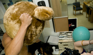 Utterly huge cum cannon of this stripper is enough to get 'em wet