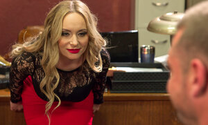 Blondie here is a wacky & crazed female domination fucker to be honest