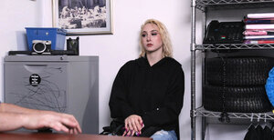 Skylar Vox gets brutally fucked doggystyle by Peter Green