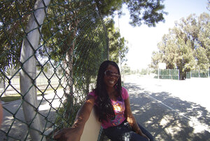 Noires, Dehors, Lunettes, Jeans, Habillé