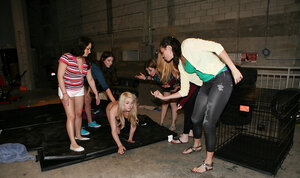 Lesbiche, Bionde, Brune, Jeans, Coperta