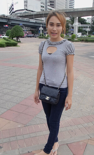 Asiatiche, Dilettanti, All’aperto, Jeans, Coperta