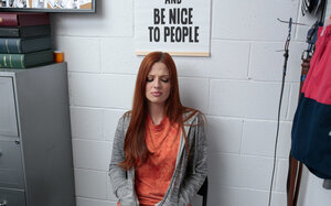 Wrex Oliver pounds redhead 18-19 year old thief Scarlett Mae