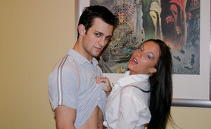 Judy Star and plus furthermore Miles worship oral and plus furthermore vaginal sex after undressing