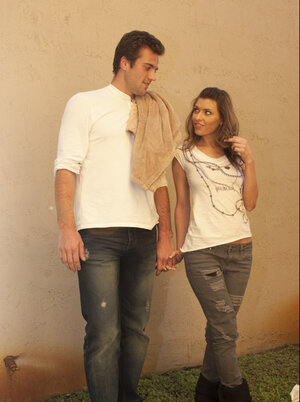 Victoria Lawson was the one tugging to get him off in public