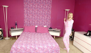 The teenage cunt of Bree Olson getting rocked by Swiss Balls