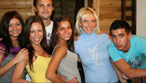 College students having a mad party with lots of sex & cock juice