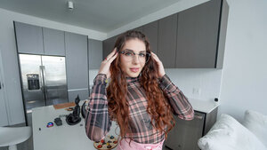 Naughty teen Brenna Mckenna enjoys giving a hot blowjob and furthermore receives a facial