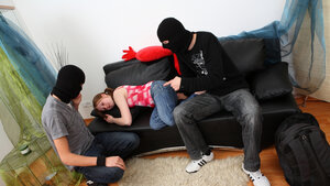 Shy Angela gets rammed by thieving men with horrible intentions