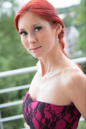 Rousses, Européennes, Dehors, Habillé