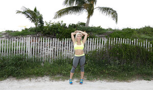 Latina, Blond, Sportlich, Unter Freiem Himmel