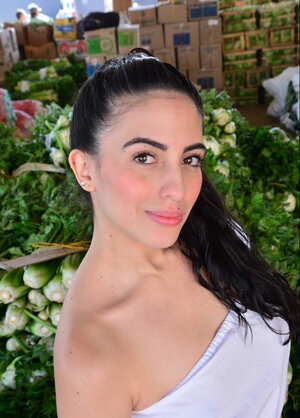 Innocent Latina is going to bounce on hard interracial love pole