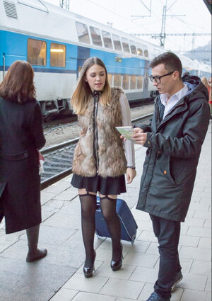Russian gal will soon be taking it absolutely all in with legs spread