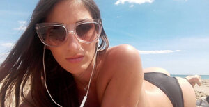 French beauty Clea Gaultier strips down to sheer underwear and snaps teasing selfies